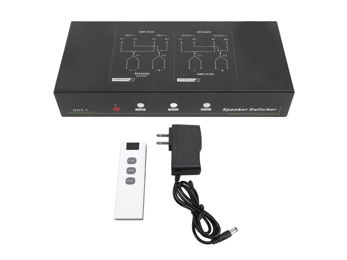 Comutador De Amplificador E Alto-falante Com Controle Remoto Transmissão Lossless Xlr Jack Para Concert Cinema