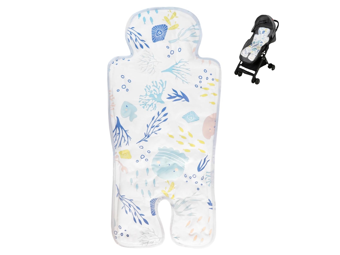 Cojín de asiento para cochecito de bebé transpirable y refrescante/Gertiz Underwater World