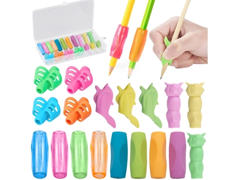 Empuñaduras De Lápiz Para Escritura A Mano Para Niños, Portalápices, Empuñadura De Entrenamiento, Corrector Ergonómico De Silicona Suave, Herramien...
