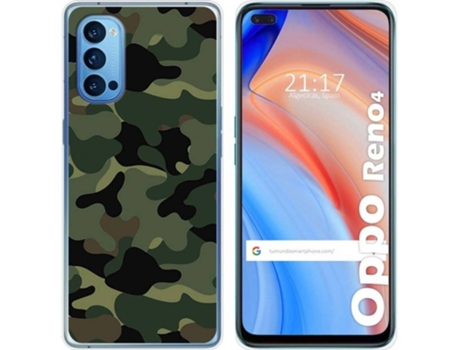 Carcasa Oppo Reno 4 5G TUMUNDOSMARTPHONE Camuflaje Multicolor