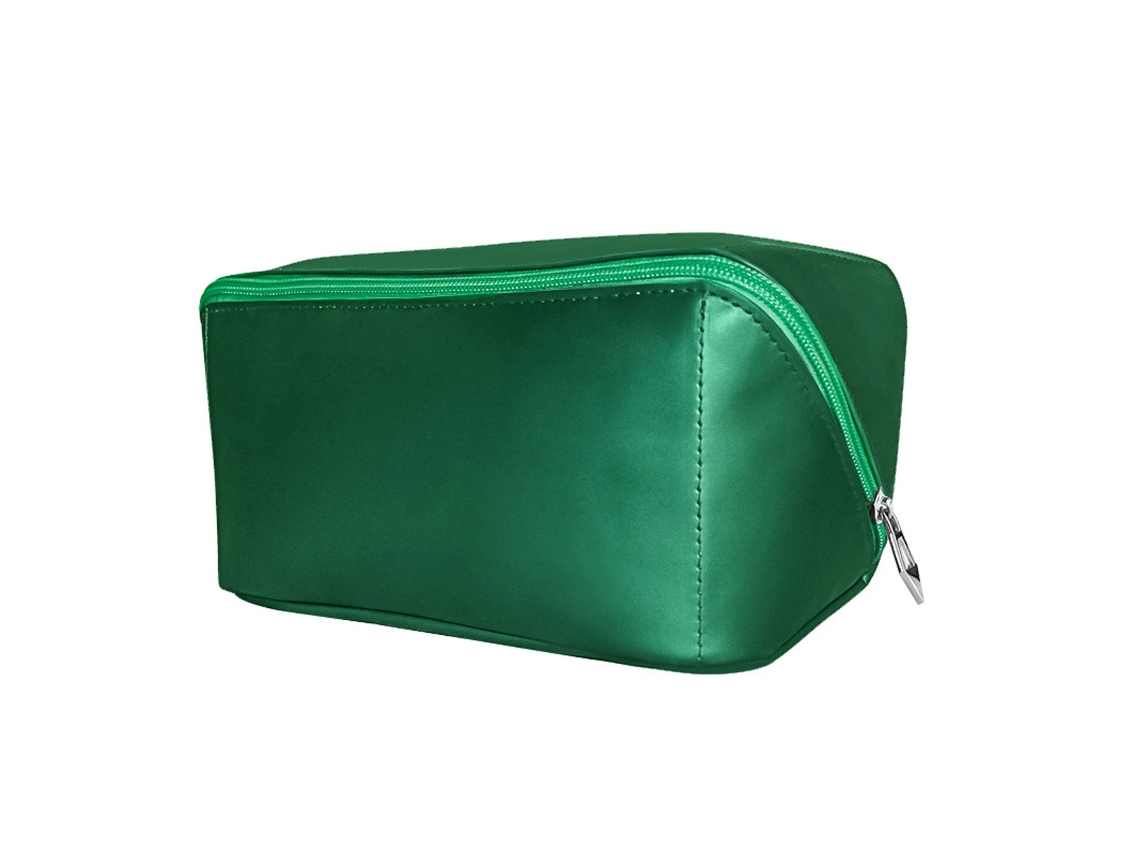 Bolsa de maquillaje grande, de viaje, impermeable, se abre en plano, cuero de PU NEVEANCE