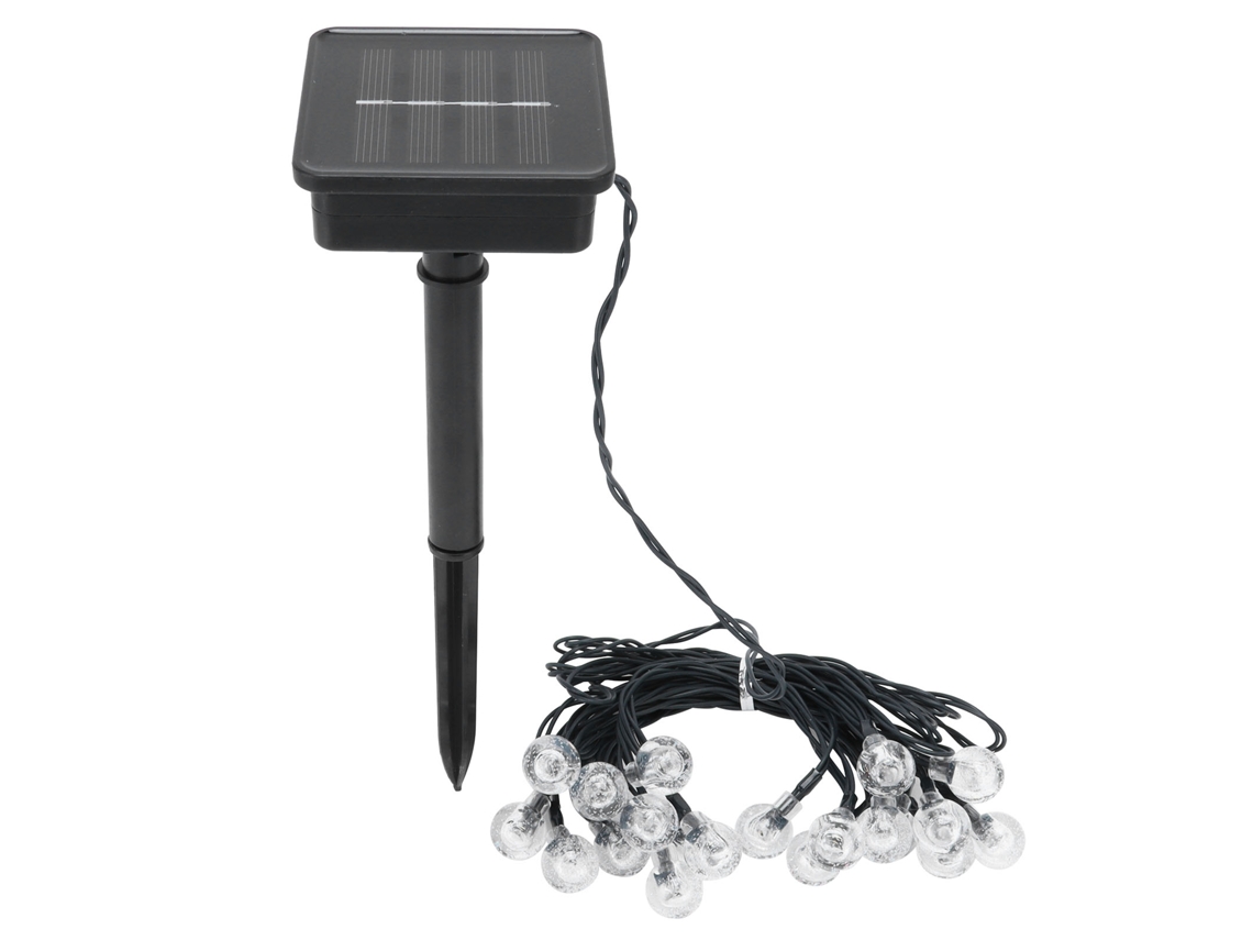 2026-luces De Cadena Solares 20 Led Con 8 Modos Para Exterior Jardín Boda Fiesta Decoración Luz Blanca Cálida