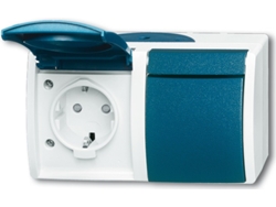 Busch Jaeger 20/2 Ebw 53 casquillo Cee 7/3 azul blanco Busch Jaeger (2084 0 0720)