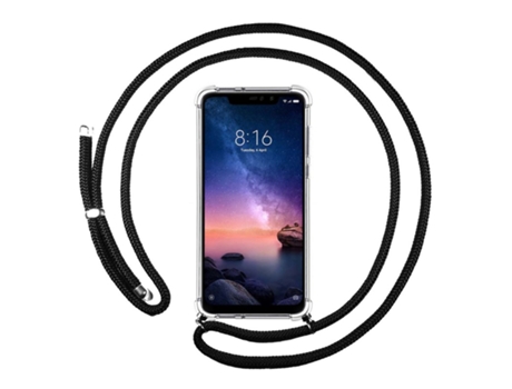 Carcasa Xiaomi Redmi Note 6 Pro TUMUNDOSMARTPHONE Colgante Negro