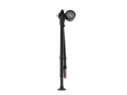 Bomba De Aire Portátil Para Bicicleta, 300 Psi, Alta Presión, Manual, Color Negro, Con Manómetro.
