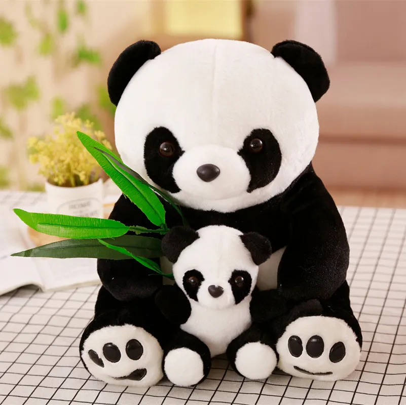 (preto, 23 Cm) Lindo Brinquedo De Pelúcia De Panda, Adorável Almofada De Desenho Animado
