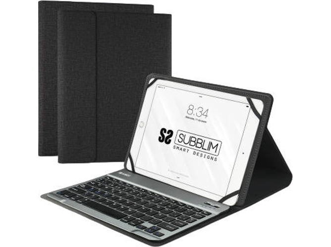 Funda Teclado Universal 10.1'' SUBBLIM Pro Bluetooth Negro
