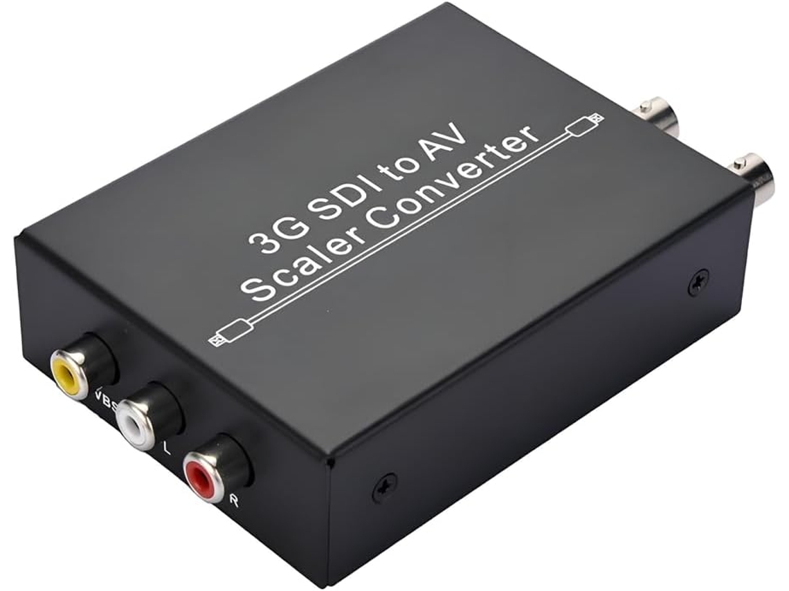 Adaptador Full Hd 1080p 3g Sdi A Av R/l Cvbs 2025 Convertidor / Pantalla Hd/sd Enchufe Europeo