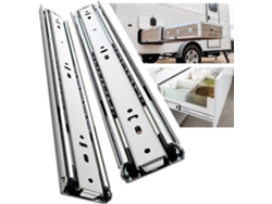 Rieles para cajones duraderos de 400 mm, con rodamientos de bolas y extensión completa, capacidad de carga de 68 kg (1 par)