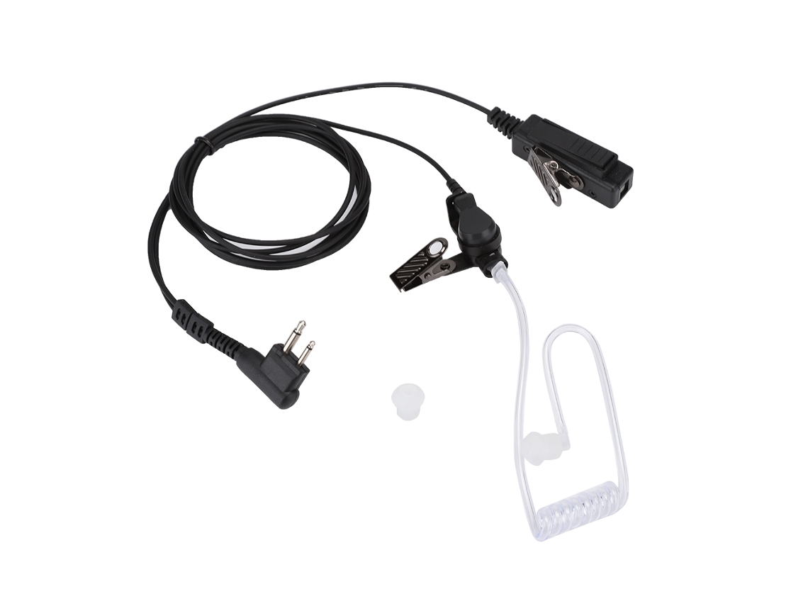 Fone De Ouvido Com Microfone Ptt Para Rádio Motorola, Fio De Ar Acústico, 2 Pinos, Headset Durável