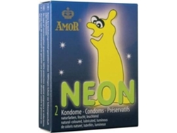 Preservativos AMOR Fluorescentes Neón (6 Unidades)
