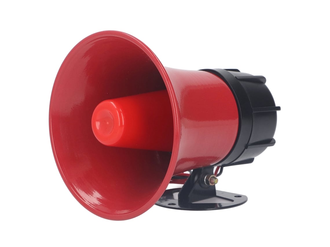 Sirena De Alarma De Seguridad Industrial De 120 Db Y 30 W, Bocina De Advertencia De Abs, Portátil Para Exteriores, Ca 220 V
