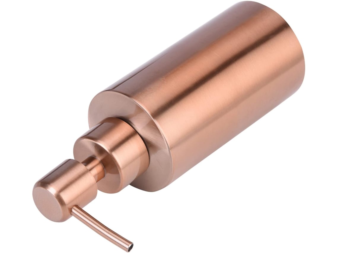 Dispensador Cryfokt Em Aço Inoxidável Com Bomba Manual, Frasco De Loção Com Superfície Lisa Para Cozinha, Banheiro,