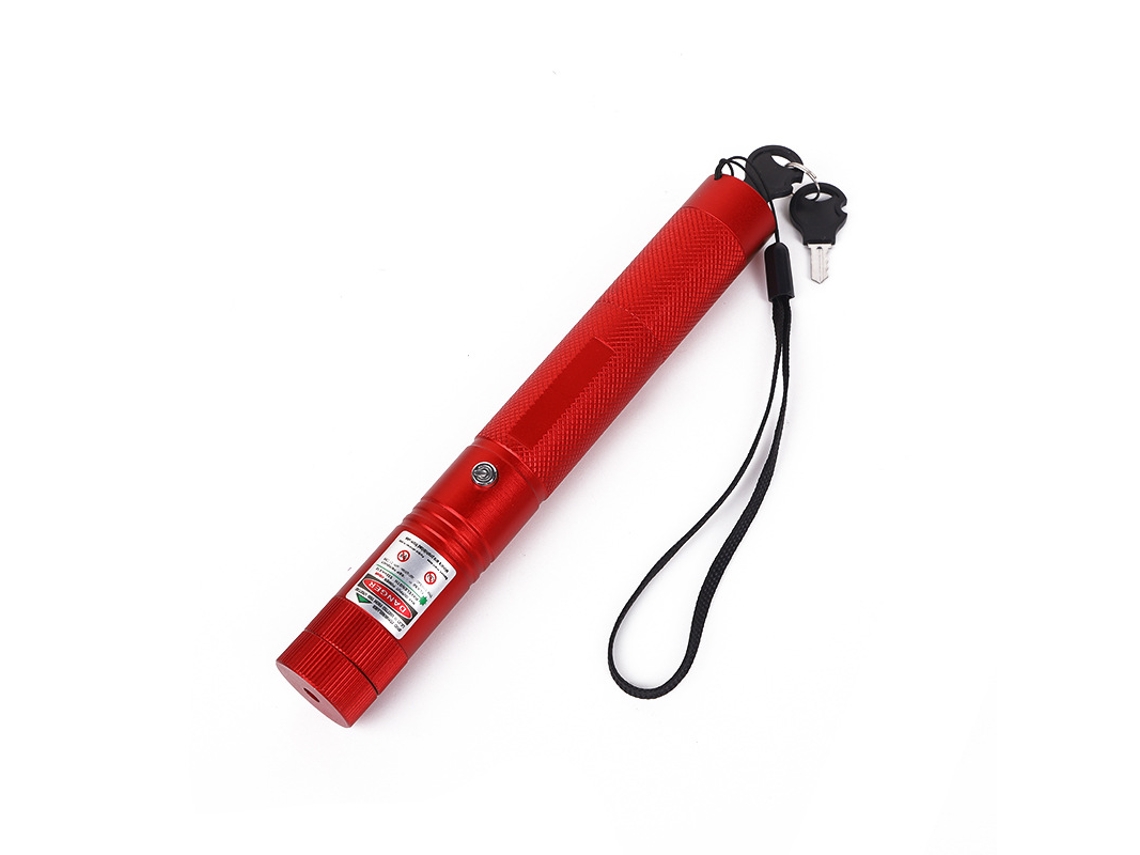 Puntero Láser Linterna De Luz Fuerte Enseñanza Bolígrafo Puntero De Largo Alcance CHRUI 303 Rojo