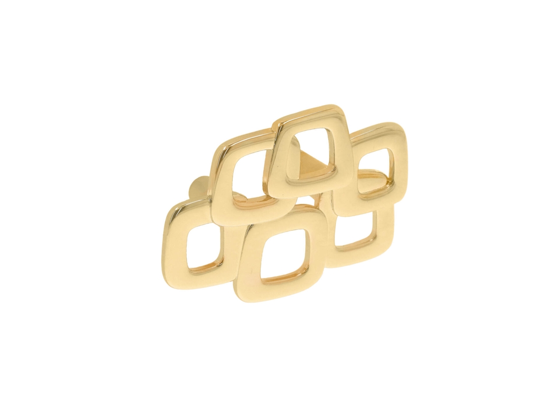 Tirador Para Mueble De Zamac Distancia Entre Centros 32mm Bañado En Oro Lote De 25
