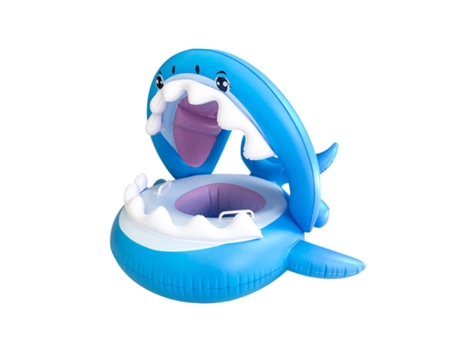 Tiburón Hinchable con Asiento Flotador - Accesorios Piscina ZMDECQNA
