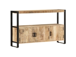 Aparador Madera Maciza De Mango 120x30x75 Cm