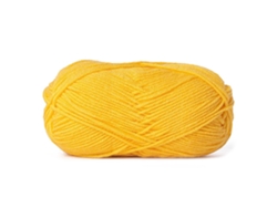 Hilo De Algodón Elástico Suave De Color Amarillo Brillante Para Tejer Gorros Y Bufandas.