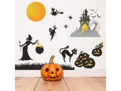 2026-calcomanías De Halloween, Pegatinas De Pared Con Fantasmas, Gatitos Y Calabazas Para Decorar Ventanas Y Paredes