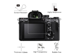 Juego de 5 protectores de pantalla de vidrio templado antirroturas con arco para Sony A74/a7m4/a7iv DIGITALLAB
