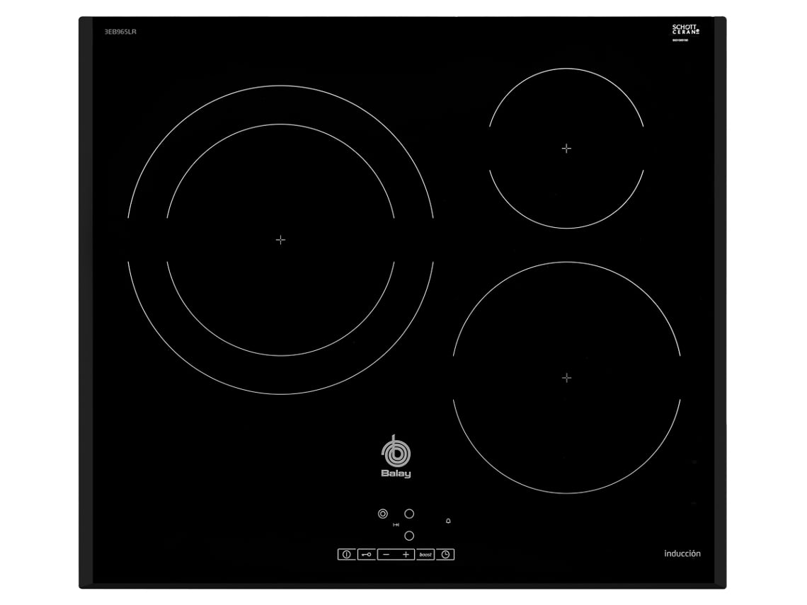 Placa de Inducción BALAY 3EB965LR (Eléctrica - 59.2 cm - Negro)