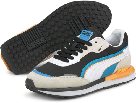 Zapatillas Unisex PUMA City Rider Gris vaporeux, Negro (38)