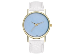 Reloj De Pulsera De Cuarzo Casual De Moda Para Hombre Y Mujer Zhoulianfa, Color Blanco.