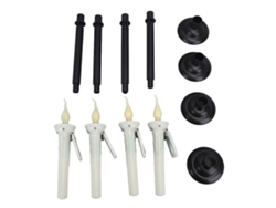 2026-candelabro Led De Cono Parpadeante Luz Blanca Cálida Sensor Amanecer A Anochecer Solar Ip65 Impermeable Para Exterior Decoración Patio Mesa Ventana
