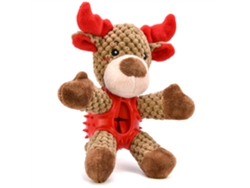 Juguete De Mascota Navideño Para Perro, Peluche Con Sonido En Forma De Ciervo, Para Masticar Y Jugar En Interior O Exterior