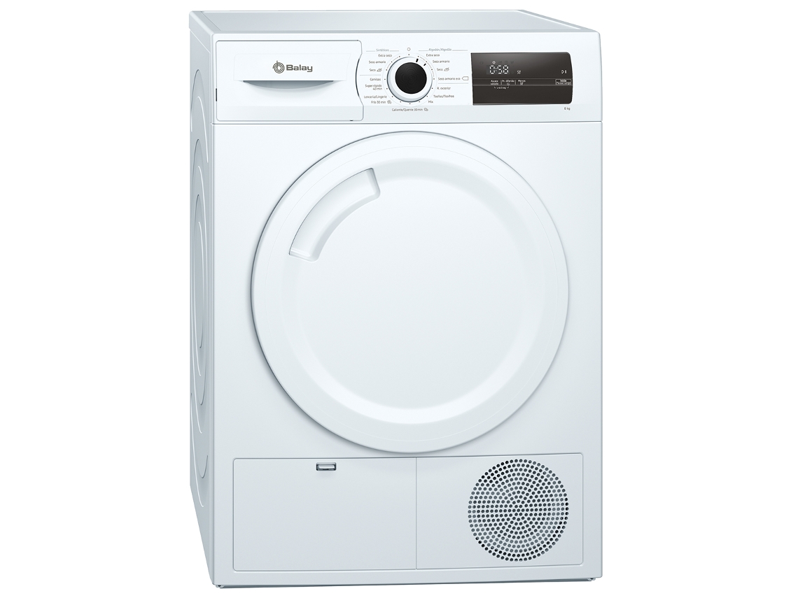 Secadora BALAY 3SB287B (8 kg - Bomba de Calor - Blanco)