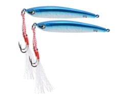 2026rebe-2pcs Señuelo De Pesca Con Ojos 3d Simulados Wobbler Crankbait Para Bass Trout Pike Swimbait Azul