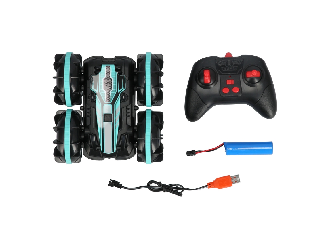 2026-coche Teledirigido Anfibio 4wd 2.4ghz Off Road Con Carga Usb Y Rotación 360°, Verde