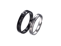 2026-47620-anillos De Pareja De Plata 925 Linjou Alas De Ángel Y Demonio Ajustables Para Mujeres Y Hombres