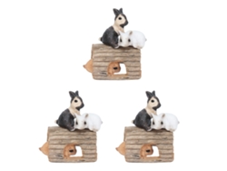Conjunto De Modelos De Animales Salvajes Simulados Conejo Juguete Plástico Para Niños Regalo De Fiesta Proyecto Escolar 3d