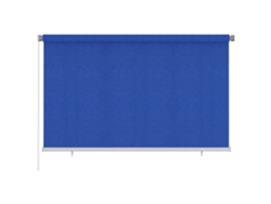 vidaXL Persiana enrollable de jardín HDPE azul 240x140 cm