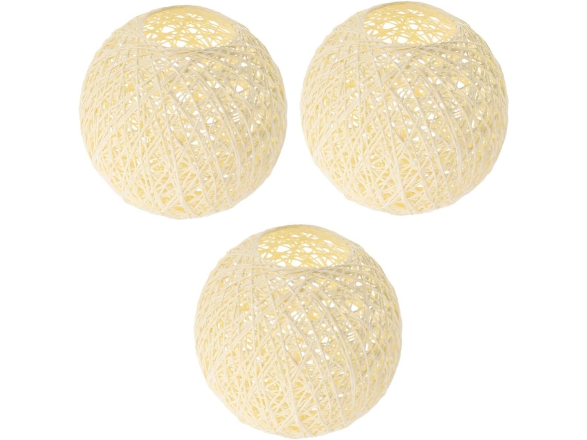 Juego de 3 lámparas colgantes con luz cálida para dormitorio. SFUSHOS