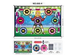 Set de entrenamiento de fútbol Eifson con zonas de puntuación y 2 balones de colores (04)