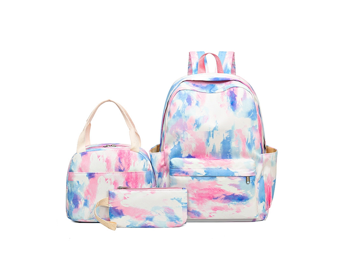 Mochila escolar estampada para estudiantes, gran capacidad, 1