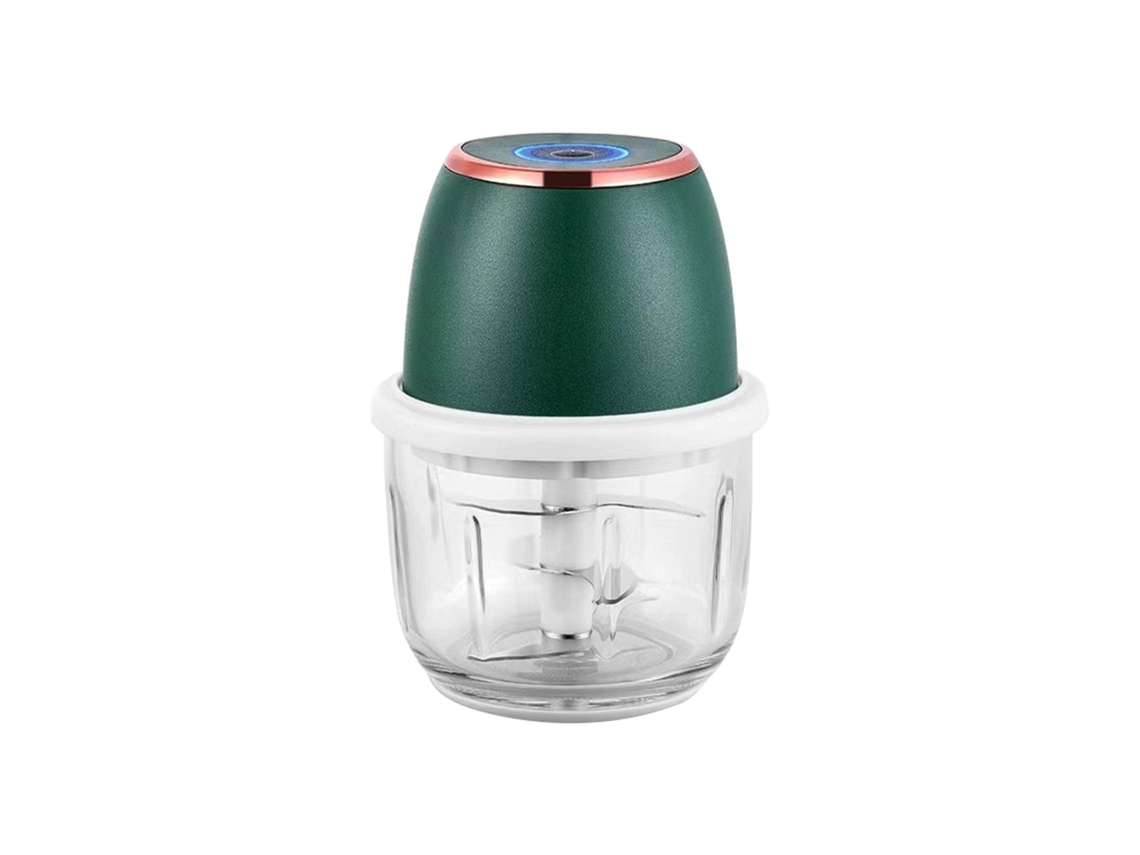 VVJIJILLY Liquidificador De Comida Eletrônico Mini 300ml, Picador De Alho, Processador De Legumes, Batedor De Legumes, Cebola, 4 Lâminas, Recarregável
