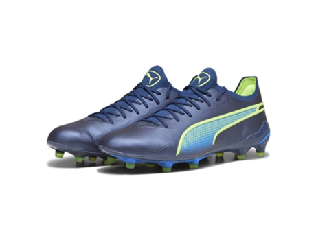 Botas de fútbol Unisex para Fútbol PUMA King Ultimate Fg Azul (45)