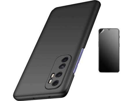 Kit Carcasa y Protector Xiaomi Mi Note 10 Lite Ultimatte Turtleshell Negro