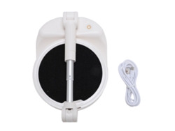 Purificador De Aire Portátil Plegable Con Ventilador Recargable 3 Velocidades Ajustable Altura Para Interior Exterior Blanco