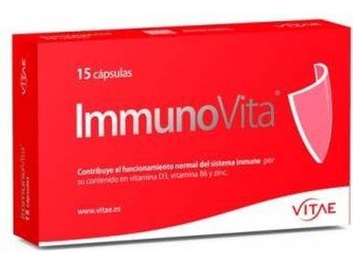 Complemento Alimentar VITAE Inmunovita 15 Cápsulas