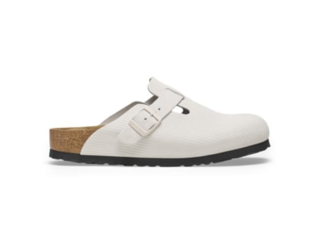 Zuecos de Mujer BIRKENSTOCK Boston Ante Blanco (37)