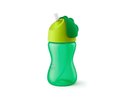 Vaso con Pajita AVENT (300 ml - Verde)