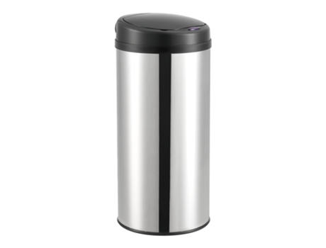 Cubo De Basura Automático Pantalla Led Acero Inoxidable 42 L Blanco [EN.CASA]