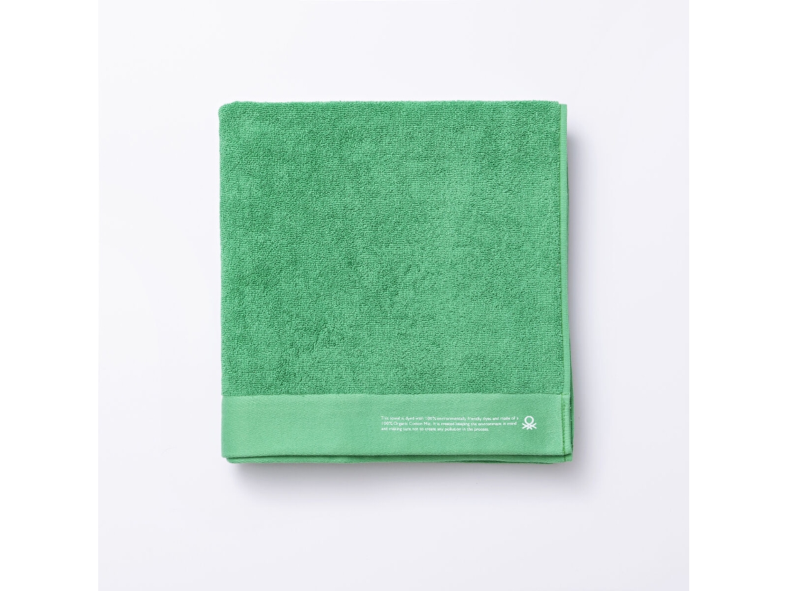 Toalla de baño BENETTON ORGÁNIC BE (Verde - Algodón - 100 % algodón)