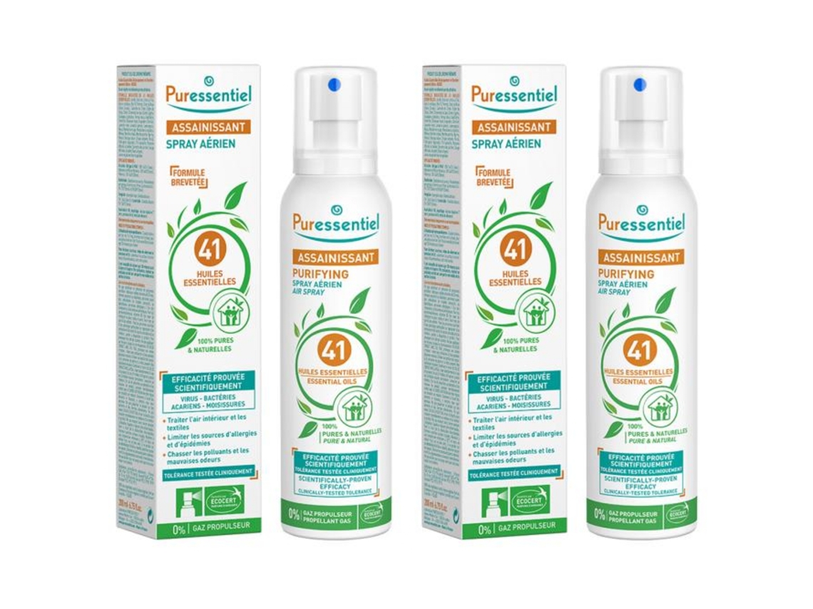 Purificante Spray Aéreo Con 41 Aceites Esenciales Lote de 2 X 200 Ml PURESSENTIEL