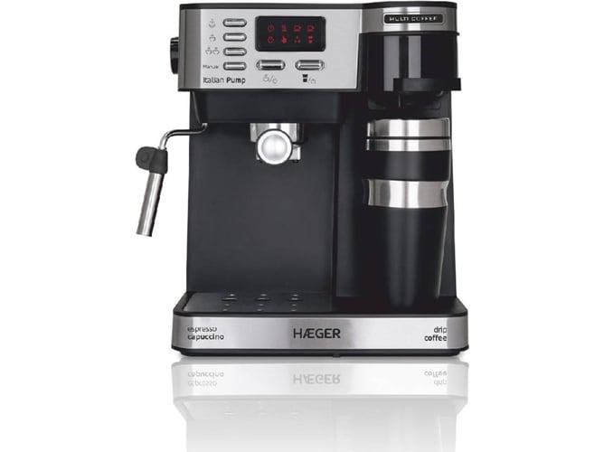 Cafetera HAEGER Multi Coffee (15 Bar - Café Molido y monodosis)