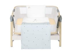Juego de cama para cuna pequeña de 3 piezas Kikkaboo Stripey Friends